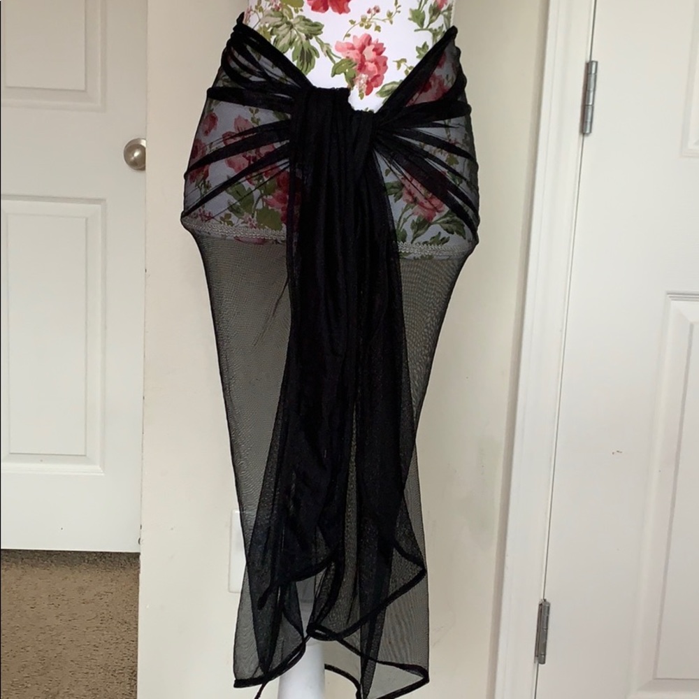 NWT Black Beach Sarong O/S